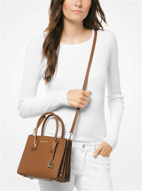 pebbled leather michael kors purse|Michael Kors leather crossbody bag.